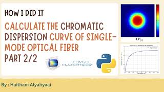 4 The chromatic dispersion curve for single mode optical fiber using COMSOL amp Python  Part 22 [upl. by Eniamart955]