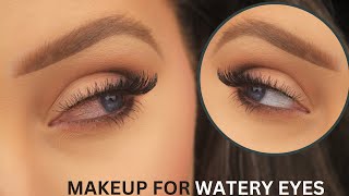 HOW TO MAKEUP FOR WATERYSENSITIVE EYES  BEGINNERS GUIDE [upl. by Wilser]