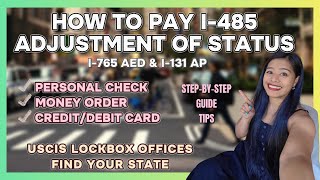 HOW TO PAY FOR I485 AOS  USCIS LOCKBOX OFFICES G1145 amp G1450 foryou aos greencard k1visa [upl. by Loria]