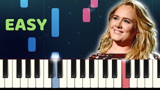 Adele  SET FIRE TO THE RAIN  Easy Piano Tutorial with SHEET MUSIC [upl. by Nylesoy]