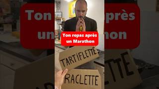 Après un marathon Tartiflette ou raclette [upl. by Publias]