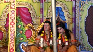 Ahiravan kidnaps Ram and Lakshman  Lav Kush Ramlila [upl. by Rivera]