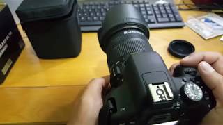 mở hộp Sigma 1750mm f28 OS HSM for Canon 750D [upl. by Greyso272]