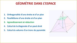 Agrandissement et réduction  Géométrie dans lespace  3eme année du collège BIOF [upl. by Maurie]