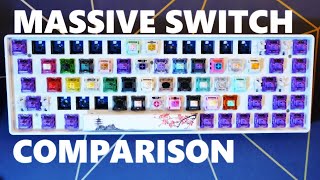 MASSIVE Mechanical Switch Comparison Linear and Tactile [upl. by Terbecki853]