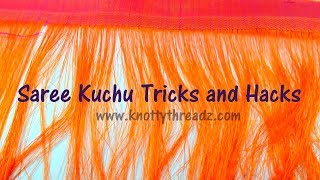 Saree Kuchu Tricks and Hacks  How to insert the beads in a very easy way  wwwknottythreadzcom [upl. by Aehsila]