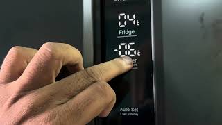 Haier side by side fridge temperature setting [upl. by Trilbie]