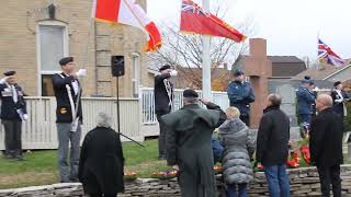 Kinc Record Last Post at Kincardine Remembrance Day Ceremony Nov 11 2024 [upl. by Clarise]