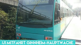 Frankfurter U Bahn  Linie U1 Mitfahrt U4 Triebwagen [upl. by Cristen]