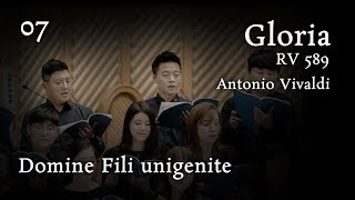 Gloria RV589 Domine Fili unigenite  Antonio Vivaldi  Seoul Catholic Singers [upl. by Zeuqirdor]