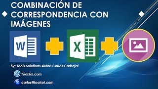 Combinación de Correspondencia con Imagenes y Texto Word y Excel [upl. by Ellivro664]