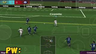 HALLAS VERONA VS INTER  PES PPSSPP 24 GAMEPLAY 2 [upl. by Woodford829]