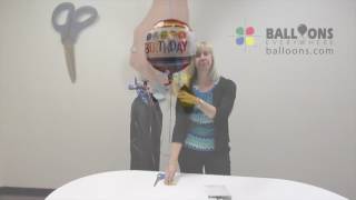 Balloon Basics Foil Balloon Inflation Tutorial [upl. by Ennadroj710]