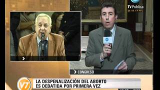 Visión Siete Diputados trata la despenalización del aborto [upl. by Wehttam38]