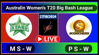 Perth Scorchers Women vs Melbourne Stars Women Match 3 Womens Big Bash League Live Cricket Score [upl. by Alesram924]