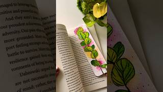 Bookmark Ideas  flowers bookmark drawing painting watercolor artsydiva shorts trending art [upl. by Allegra]