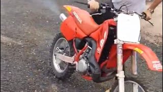 CR500 2 STROKE COLD START First start in 25 years [upl. by Kenleigh]