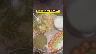 vegetabl pulav recipe…👉🏻SulekhaJangid youtubeshorts minivlog pulav rice shorts [upl. by Homerus602]