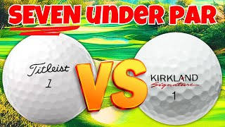 BEST ROUND YET Pro V1 vs Kirkland v2 [upl. by Malvie]