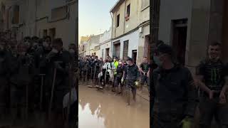 After heavy rain in valencia Spain  everyone in helping each other youtubeshorts [upl. by Nikolai]