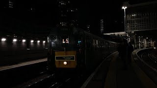 1001 ‘Hastings DEMU’ arrives and departs London Waterloo 6424 [upl. by Bluefarb909]