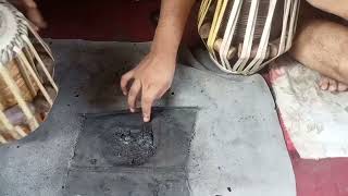 Fscale Tabla making teesra Kala [upl. by Faxun]