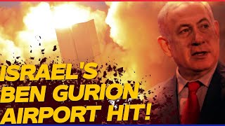 Israels Ben Gurion Airport Hit Gallant Dismissed War Intensifies with Mutual Attacks [upl. by Ahserb]