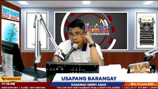 LIVEUSAPANG BARANGAY with KAGAWAD GERRY ABAD SEPTEMBER 23 2024 [upl. by Aihsad]