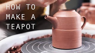 How to Make a Pottery Teapot from Start to Finish [upl. by Acnairb618]