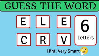 Scrambled Word Game  Guess The Word  6 Letter Words [upl. by Atnima]