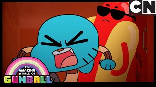 Gumball tries to make conversation with a hot dog  The Awkwardness  Gumball  Cartoon Network [upl. by Fischer]