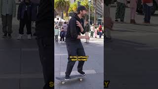 Free skate lesson skateboarding brailleskateboarding skateboard [upl. by Norud]