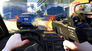 GTA 5 VR is one of the BEST VR MODS in 2024  Quest 3 PC VR Gameplay [upl. by Niknar746]