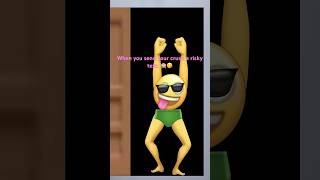 When you send your crush a risky text  animation shorts emoji funny memes comedy ytshorts [upl. by Ardna428]