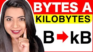 CONVERTIR de BYTES A KILOBYTES EJEMPLOS y EXPLICACIÓN COMPLETA [upl. by Shirlie]