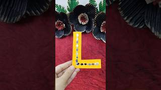 Making Cardboard Letters  Letter L diyletterletterlalphabetytstudioshortscardboardcraft [upl. by Welby]