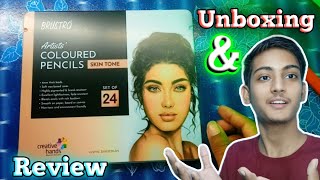 Best colour pencil for Portrait drawing Unboxing and Review by Rahul Artist [upl. by Ing]