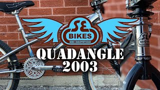 2003 SE BIKES 20quot QUADANGLE CUSTOM BMX BUILD  HARVESTER BIKES [upl. by Ahsiemak]