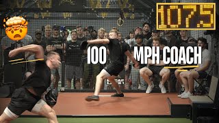 Pitching Coach Throws 100 MPH [upl. by Netsrijk123]