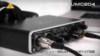 BEHRINGER  USB接続オーディオインターフェイス UMC204 [upl. by Nicholl]