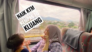 Kami naik KTM kempas ke kluang ❤️💙 [upl. by Thant]