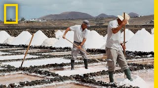 Ever Wonder How Sea Salt Is Made Find Out Here  National Geographic [upl. by Kirsti860]