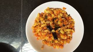 Potato Carrot Fry Recipe In Telugu  Aloo Carrot Fry  Carrot Potato Vepudu By Amma Cheti Vanta [upl. by Airdnala171]