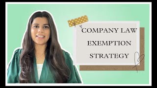 HOW TO SCORE AN EXEMPTION IN COMPANY LAW SUBJECT 🙇‍♀️ STARTEGY REVEALED🔥companysecretary [upl. by Carolus]