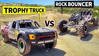 Terrible’s Baja Trophy Truck vs 4WD “Maditude” Rock Bouncer  THIS vs THAT OffRoad [upl. by Harbard]