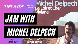 Jam with Michel Delpech quotLe Loir et Cherquot BPM 144  C7sus 6 guitare backing track jamwith guitar [upl. by Kalin]