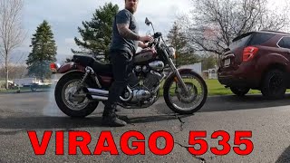 Yamaha Virago 535  Ride and Review [upl. by Bernetta507]