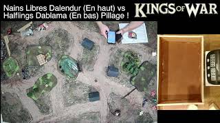 Halflings vs Nains libres  Pillage  Kings of War Direct  2300pts [upl. by Sacks843]