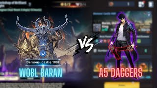 A5 Demon Kings Dagger Showcase  WOBL Baran Hard Mode  Esil  SL Arise [upl. by Ehav996]