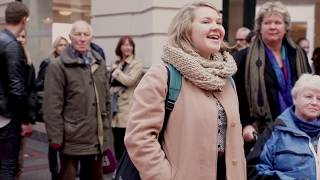 Finnish Female Choir TAIKA  FINLANDIA flashmob [upl. by Thagard864]